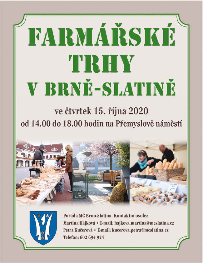 Farmářské trhy říjen 2020